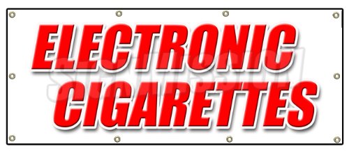 36"x96" Electronic Cigarettes Banner Sign Hookah pens e-hookahs Vape Pipes
