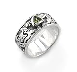 Genuine Green Moldavite Meteor Celtic Knot Dragon