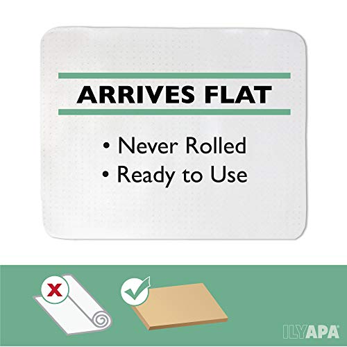 image for Ilyapa Carpet Chair Mat for Office Chairs 36 x 48 - Heavy Duty Floor M