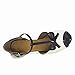 Misu Women's Peep toe Sandals Latin Salsa Tango Practice Ballroom Dance Shoes with 2.75