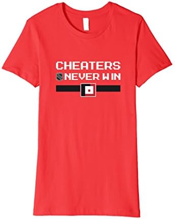 Womens Section 328 Cheaters Never Win 16-bit Shirt Medium Red