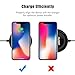 Fast Wireless Charger, PLESON Wireless Charger Cell QI Fast Wireless Charging Pad Stand for Samsung Galaxy S9 Plus S9+ S9 Note 8/5 S8 S8+ S8 Plus S7 Edge S6 Edge Plus,iPhone X 8 Plus 8-No AC Adapter