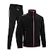 INVACHI Men's Casual 2 Pieces Contrast Cord Full Zip Sports Sets Jacket & Pants Active Fitness Tracksuit Set