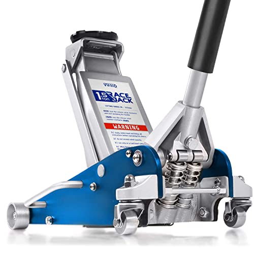 VViViD 4400 lb Race Jack - Low Profile Aluminum Steel Hydraulic Floor ...