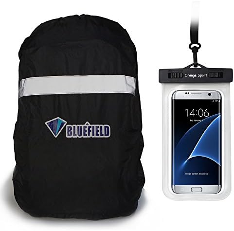 Backpack Rain Cover With Reflective Strip&amp;Cellphone Waterproof Case,Rip-resistant,3 Color Available,15-80L For Camping,Hiking,Waterproof case for iPhone 6S 6,Galaxy S7 Edge,S7 Up to 6 inches