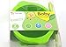 Baby/Toddler Feeding Silicone bowl with Stay-Put Suction Base and Spoon Set (Green)