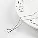PARTNER Stainless Steel Silver Initial Necklace Alphabet Pendant Necklace 16