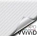 VViViD White Carbon Fiber Automotive Vinyl Wrap Film w/ 3M Toolkit (1ft x 5ft)