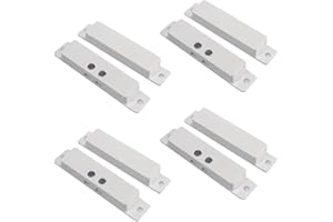 GAGALOR 4 Sets NC Wired Door Alarm Magnetic Contact Sensor with Double Side Tape
