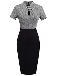 HOMEYEE B430 - Vestido de mujer de manga corta