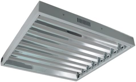 Standard T5 HO 2 Foot 8 Bulb Fixture without Bulbs