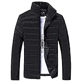 Muranba Clearance Men Stand Zipper Warm Winter Thick Coat Jacket