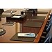 Dacasso Pad Without Side Rails Luxury Leather Desk Blotter for Writing, 17.00 x 14.00, Black