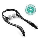 VOYOR Neck Massager Shiatsu Deep Tissue Dual Trigger Point Shoulder Massager for Muscle Pain Relief, Ergonomic Handle Design, Lightweight & Portable MS110