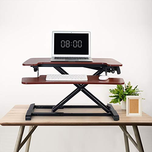 FLEXISPOT Stand up Desk Converter 28" Standing Desk Riser with Deep