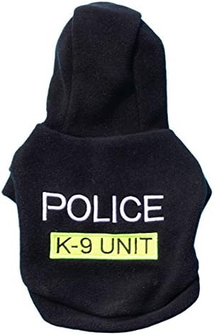 Pet Hoodie Shirt Daoroka Small Dog Cat Clothes Letter Lovely Outfit Puppy Girl Boy Pet Fashion Coat Costume Classic Apparel (S, Black)