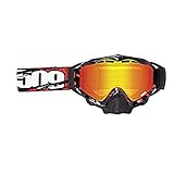 509 Sinister X5 Snow Snowmobile Goggles - Skull Camo - Fire Mirror Rose Tint