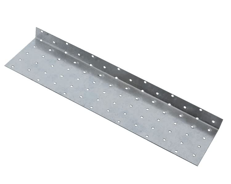 BPC Fixings Galvanised Splice Plate 4-Piece Set, Silver