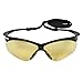 KleenGuard™ V30 Nemesis™ Safety Glasses (25659), Amber (Yellow) Lenses, Black Frame, Unisex for Men and Women (Qty 12)