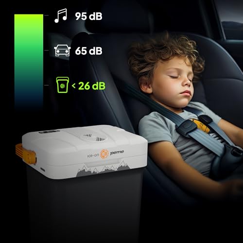 peme Car Electric Cool Box for Camping Fridge Electric Freezer Large Car Fridge Cool Box Cooler Freezer Box with Power Socket Car Fridge Freezer Box 12V 220 240V 25.7L - Essential
