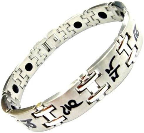 Germanium Stainless Steel Energy Power Bracelet Health Bio Men's Male Armband 105