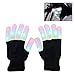 Aomeiqi LED Gloves, Finger Light Gloves Colorful 6 Modes for Dance Party Halloween Light Show Rave Cycling Black