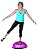 Bosu Home 25 Inch Multi Functional Full Body Workout Exercise Balance Strength Trainer Gym Ball Equipment with Guided Workouts and Pump, Pink