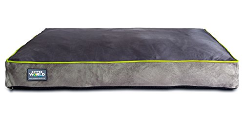 First-Quality 5" Thick Orthopedic Dog Bed | Pure Premium Memory Foam | Ideal for Aging Dogs | Waterproof | Helps Ease Pain of Arthritis & Hip Dysplasia | 180 GSM Removable Washable Cover
