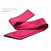 Vivilover Bondage Ties Satin Eye Mask Sleeping Blindfold for Women (Black and Red)