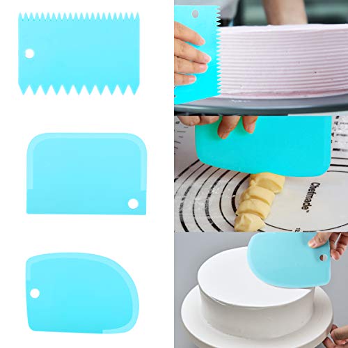 132 Pcs Cake Decorating Supplies kit with Turntable,48 Pcs Numbered Icing Tips and 3 Pcs Russian Piping Nozzles,12 Pcs Cupcake Moulds