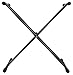 Rockville RSC5B Universal Black DJ Scrim Cloth Cover for X Stand, 360-Degree Coverage, Wrinkle-Resistant, Machine Washable, Perfect for Mobile DJs and Event Performers