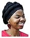 Dupsie's Black Cotton Modu Hat Pre-tied Head Wrap