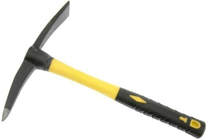 Mattock with Plastic Handle Pickaxe Pick Mattock Pick Axe Hoe for Yard Garden Flower Beds Planting Prospecting Camping (L)