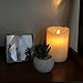 Bello Luna 4.9in LED Flameless Candle Tear Wave Shaped Rechargeable and Environmental Flickering Candle with Remote Control