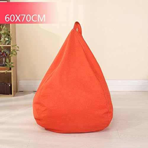 Bean Bag Single Sofa Bedroom Living Room Small Apartment Lounger Chair Creative 60 * 70cm (Color : Orange)