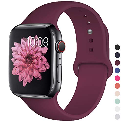 YOUKEX Compatible with Apple Watch Band 38mm 42mm 40mm 44mm Sport Band Replacement Straps for iWatch 1 2 3 4