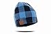Tenergy Wireless Bluetooth Beanie Hat with Detachable Stereo Speakers & Microphone, Fleece-lined Unisex Music Beanie for Outdoor Sports, Basic Knit (Blue Plaid)