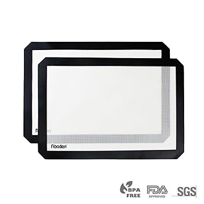 Aboden Non-Stick Silicone Baking Mat Set, Pack of 2