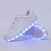 CIOR Led Light Up Shoes 11 Colors Flashing Rechargeable Sports Dancing Sneakers for Mens Womens Boys Girls, 101A, 9.5 B(M) US Women / 6.5 D(M) US Men (D.white)
