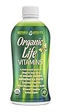 Natural Vitality Organic Life Vitamins Liquid - 30 fl. oz. Organic Aloe Vera, Plant Sourced Amino Acids, Vegetarian Formula. Multi Vitamin Liquid