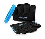Fit Four The Gripper Glove Callus Guard Fitness Gloves for WODs, Weightlifting & Cross Training Athletes - Enhanced Silicone Grip Palm (Blue, X-Small)