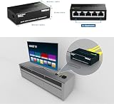 TRENDnet TEG-S50g 5-Port Unmanaged Gigabit GREENnet Metal Desktop Network Switch view 2