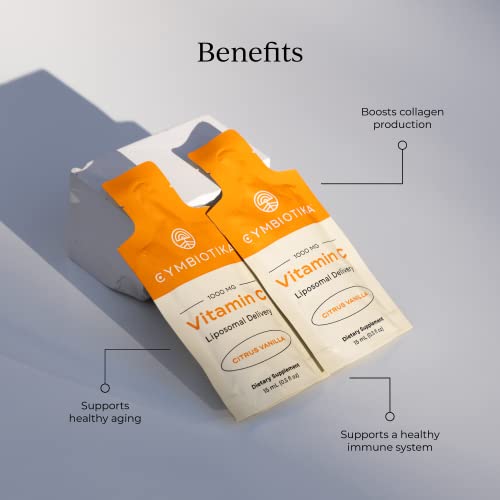 CYMBIOTIKA Liposomal Vitamin C Individual Packets, Supplement for