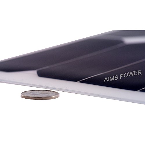 AIMS Power 60W Flexible Bendable Slim Solar Panel & 10 Amp Charge Controller KIT