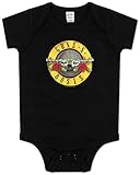 Rockabilia Guns N Roses Bullet Baby Romper 6 - 12 Months