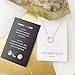 Honeycat Mini Karma Open Circle Orbit Necklace in 18k Rose Gold Plate | Minimalist, Delicate Jewelry (Rose Gold)
