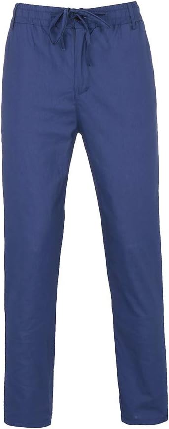 SANFASHION 2020 Newest Mens Trousers Casual Pants Pocket Elasticated Waist Drawstrings Slim Fit Stretch Spring Summer Autumn Winter Comfy Soft Breathable
