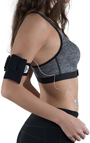 Athletic Insulin Pump Case with Strap for t:Flex (S Arm, Black)