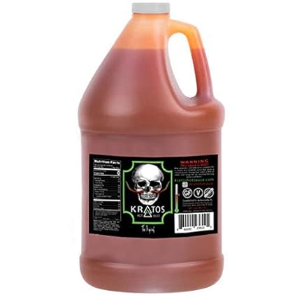 Kratos Hot Sauce The Original Gallon Habanero Jalapeno Cayenne Pepper Blend Vegan All Natural Gluten Free Flavor Heat Balance Suicide