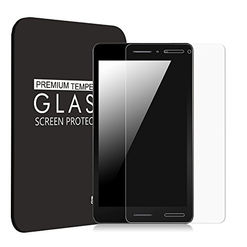 AT&T Trek 2 HD Tempered Glass Screen Protector - Fintie [Scratch Resistant] Premium HD Clear [9H Hardness] for 8 Inch AT&T Trek 2 HD (Model 6461A) / ZTE Trek 2 HD K88 4G LTE Tablet 2016 Release